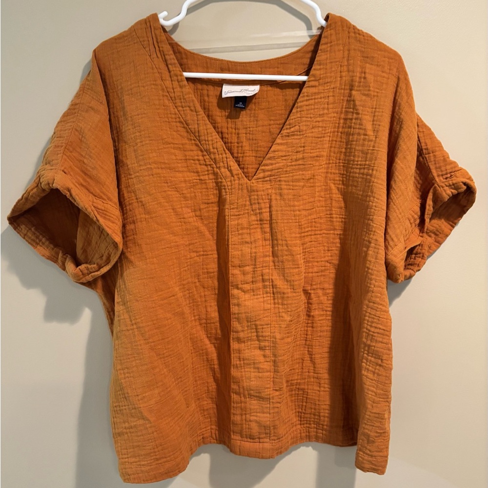 Universal Thread Rust V-Neck Blouse